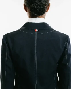 Elongated Patch Pocket Jacket