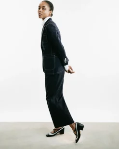 Elongated Patch Pocket Jacket