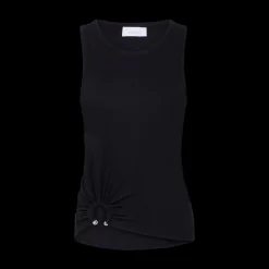 Embellished Gathered Tank Top