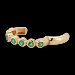 Emerald Bubble Ear Cuff