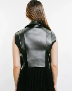 Faux Leather Maxi Dress