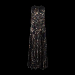 Floral Gathered & Pleated Dress