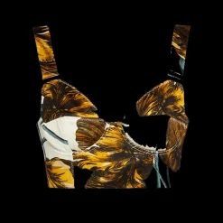 Floral Print Duchess Bra Top
