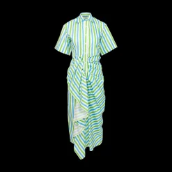 Gathered Ruffle Shirtdress