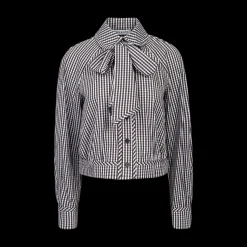 Gingham Bow-Tie Shirt