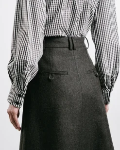 Gingham Bow-Tie Shirt