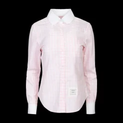 Gingham Round Collar Shirt