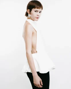 Halter Peplum Top