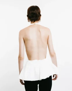 Halter Peplum Top