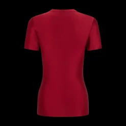 Haut Short-Sleeve Snap Ruched Top