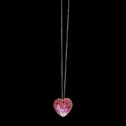 Heart Gradient Pendant Necklace