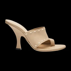 High-Heeled Thong Sandals