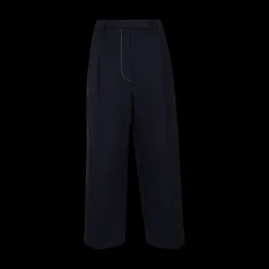 High-Rise Double Pleat Trousers