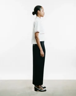 High-Rise Double Pleat Trousers