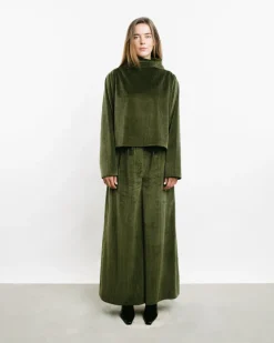High-Waisted Corduroy Pants
