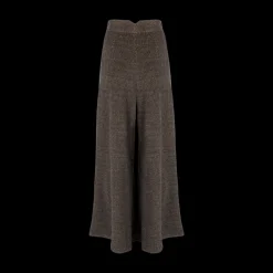 High-Waisted Herringbone Pants