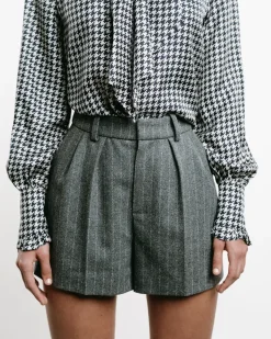 Houndstooth Bow-Tie Shirt