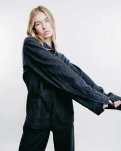 Julian Cashmere Denim Shirt Jacket
