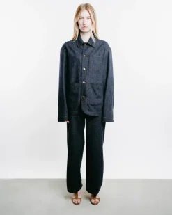 Julian Cashmere Denim Shirt Jacket