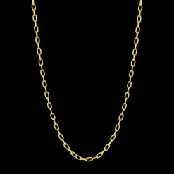18K Yellow Gold Oval-Link Chain Necklace