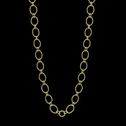 Large Chain Necklace WIth Diamond Toggle