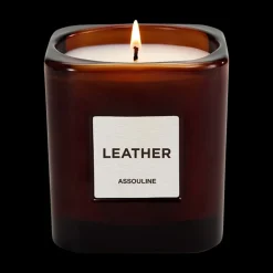 Library Candle Leather