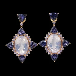 Lilac Nova Lavender Quartz Earrings