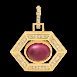 Mae Large Ruby Pendant