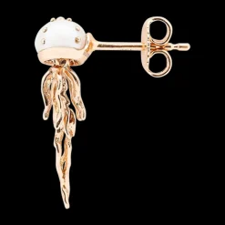 Mini Jellyfish White Pearl Stud