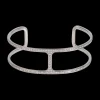 Mini T Cuff Bracelet With Diamonds
