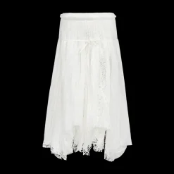 Mixed Lace Longline Skirt