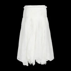 Mixed Lace Longline Skirt