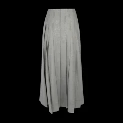 Mélange Pleated Skirt
