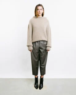 Mock-Neck Kimono Sweater