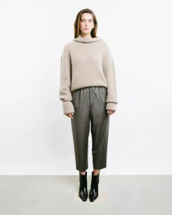 Mock-Neck Kimono Sweater