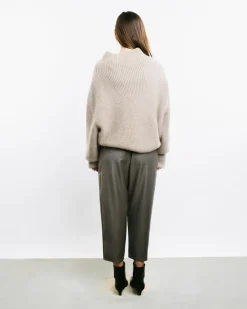 Mock-Neck Kimono Sweater