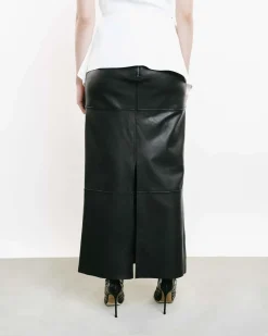 Operate Leather Pencil Skirt