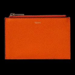 Orange Card Case Holder