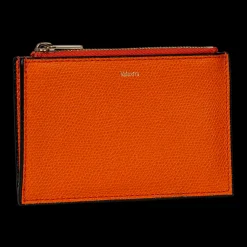 Orange Card Case Holder