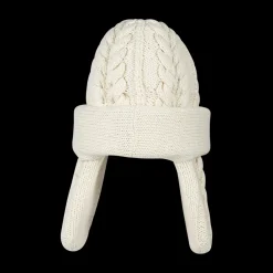 Padded Ear Muffin Cable-Knit Hat