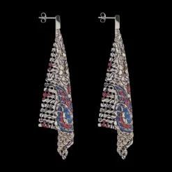 Paisley Chainmail Earrings