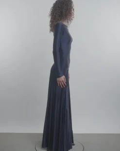 Paneled Jersey Maxi Dress