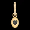 Pearly Black Love Earring (Single)