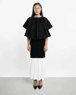 Peplum Maxi Skirt