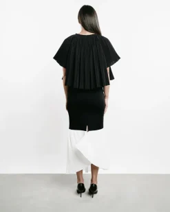 Peplum Maxi Skirt