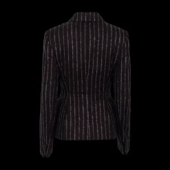 Pinstripe Single-Breasted Blazer