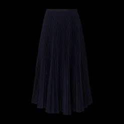 Pleated High Waist Midi Skirt