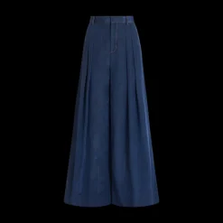 Pleated Wide-Leg Pants