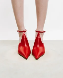 Pointed Pumps With Ankle Strap