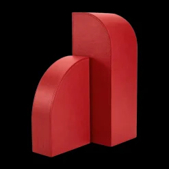 Red Cubist Bookend